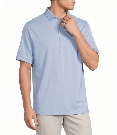 Roundtree & Yorke TravelSmart Short Sleeve Heather Polo