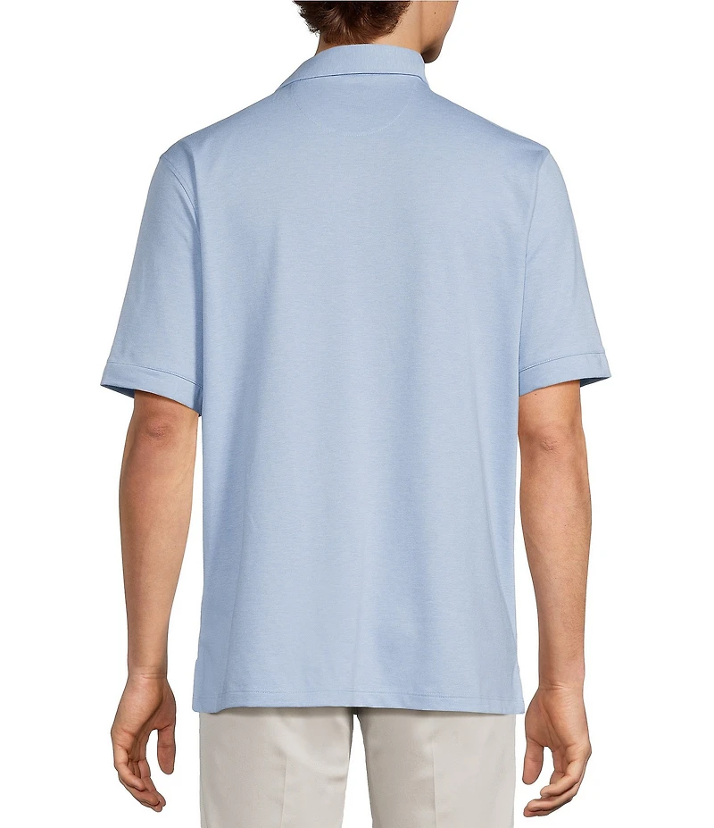 Roundtree & Yorke TravelSmart Short Sleeve Heather Polo