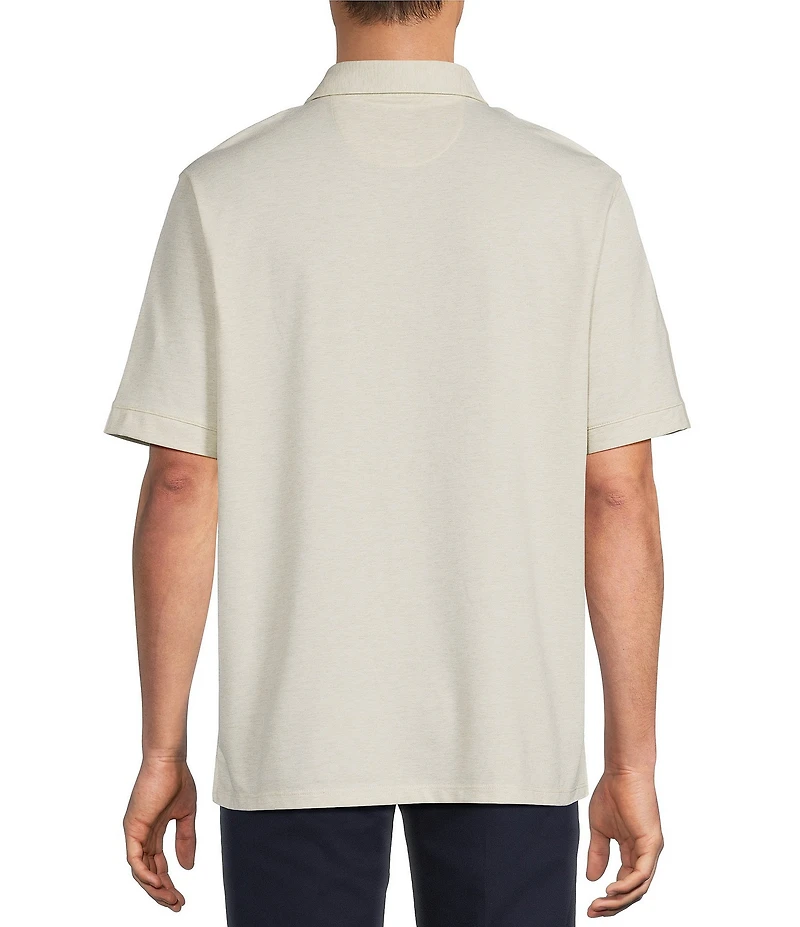 Roundtree & Yorke TravelSmart Short Sleeve Heather Polo