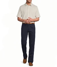 Roundtree & Yorke TravelSmart Short Sleeve Heather Polo
