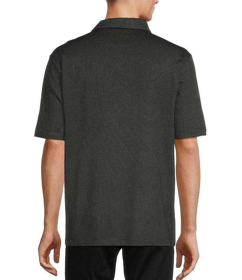 Roundtree & Yorke TravelSmart Short Sleeve Non-Solid Solid Jacquard Polo Shirt