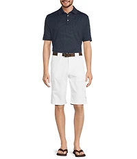 Roundtree & Yorke TravelSmart Short Sleeve Non-Solid Solid Jacquard Polo Shirt