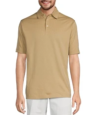 Roundtree & Yorke TravelSmart Short Sleeve Non-Solid Solid Jacquard Polo Shirt