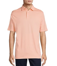 Roundtree & Yorke TravelSmart Short Sleeve Non-Solid Solid Jacquard Polo Shirt