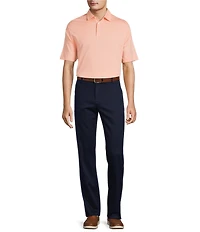 Roundtree & Yorke TravelSmart Short Sleeve Non-Solid Solid Jacquard Polo Shirt