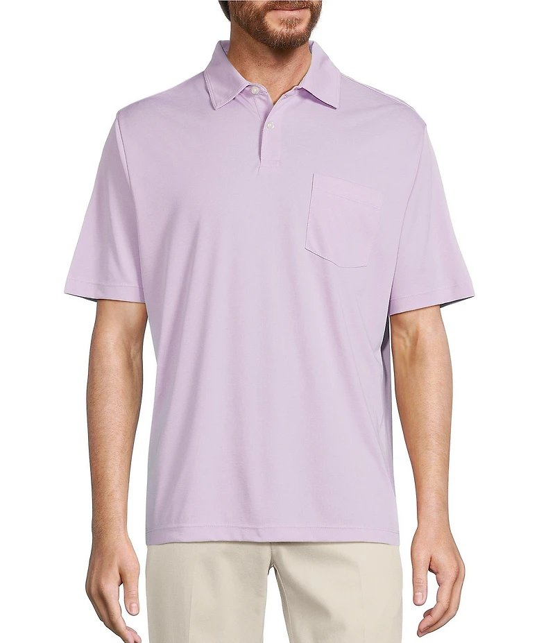 Roundtree & Yorke TravelSmart Short Sleeve Solid Polo Shirt