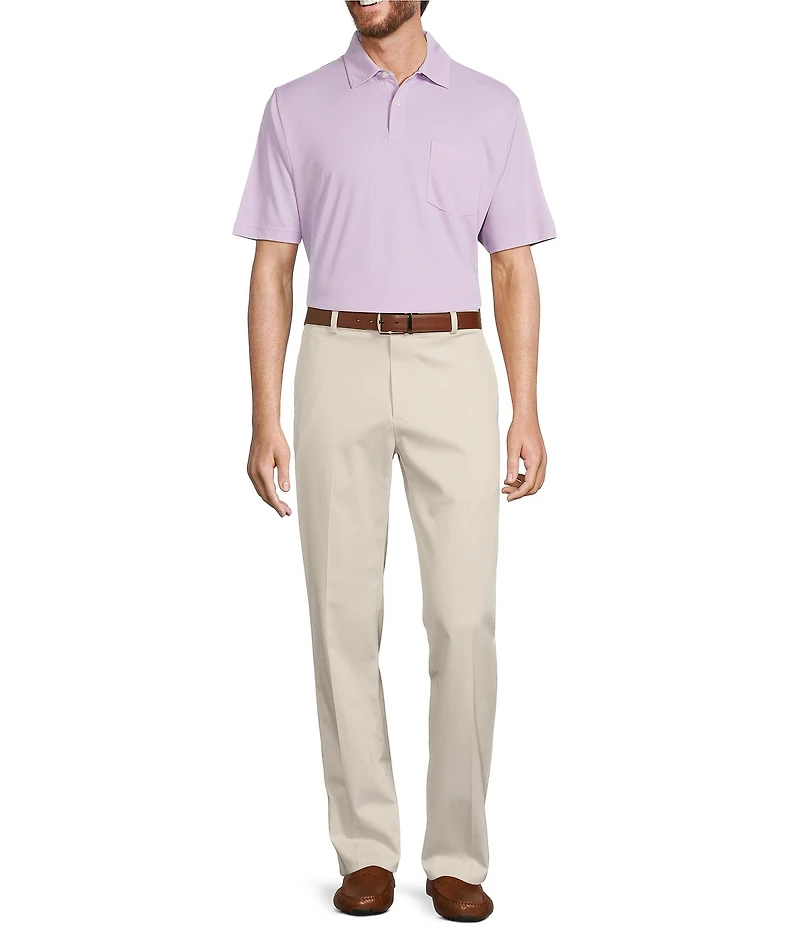 Roundtree & Yorke TravelSmart Short Sleeve Solid Polo Shirt