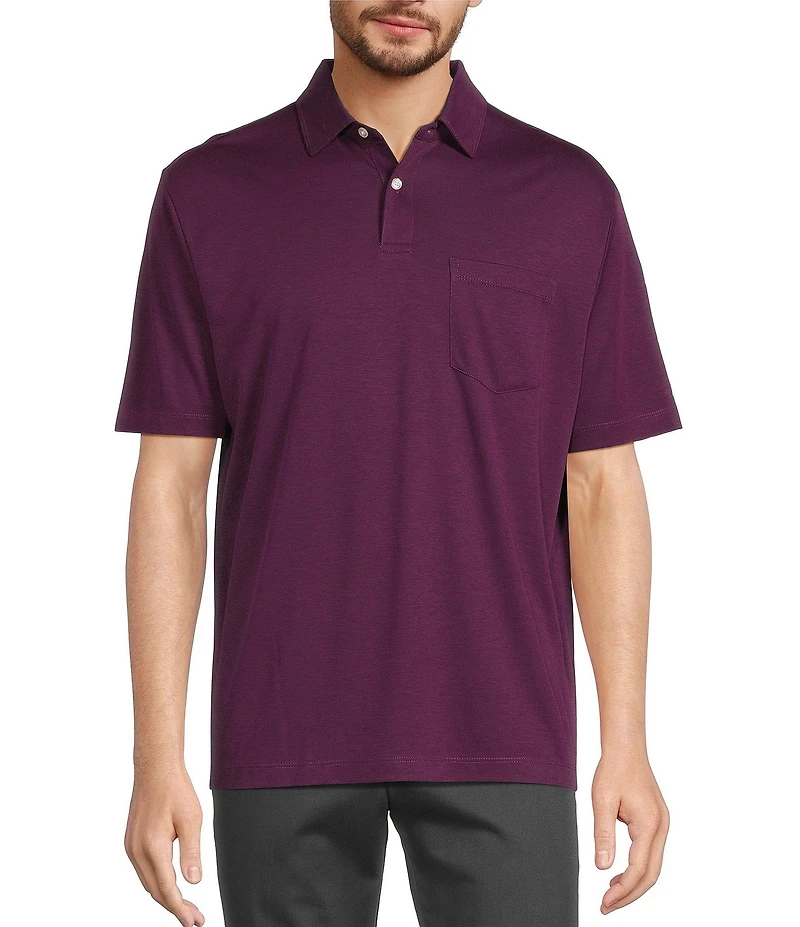 Roundtree & Yorke TravelSmart Short Sleeve Solid Polo Shirt