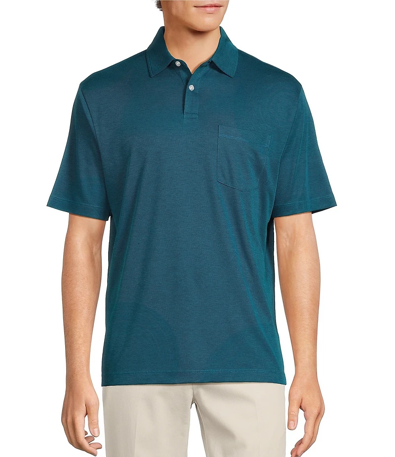 Roundtree & Yorke TravelSmart Short Sleeve Solid Polo Shirt