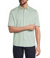 Roundtree & Yorke TravelSmart Short Sleeve Solid/Non-Solid Button Front Shirt