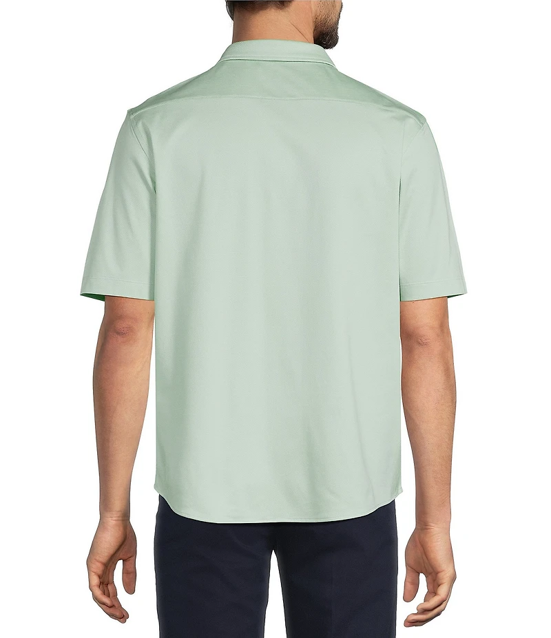 Roundtree & Yorke TravelSmart Short Sleeve Solid/Non-Solid Button Front Shirt