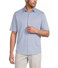 Roundtree & Yorke TravelSmart Short Sleeve Solid/Non-Solid Button Front Shirt