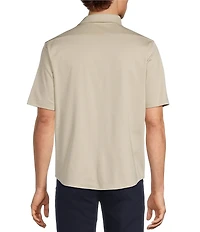 Roundtree & Yorke TravelSmart Short Sleeve Solid/Non-Solid Button Front Shirt