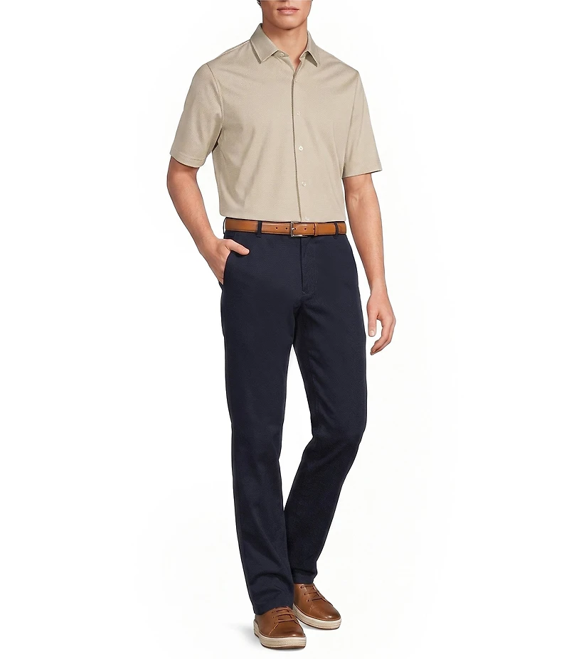 Roundtree & Yorke TravelSmart Short Sleeve Solid/Non-Solid Button Front Shirt