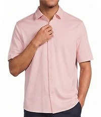 Roundtree & Yorke TravelSmart Short Sleeve Solid/Non-Solid Button Front Shirt