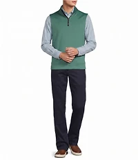 Roundtree & Yorke TravelSmart Solid Quarter Zip Vest