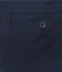 Roundtree & Yorke True Blue 8#double; Inseam Classic Flat Front Dip Dye Pull On Shorts