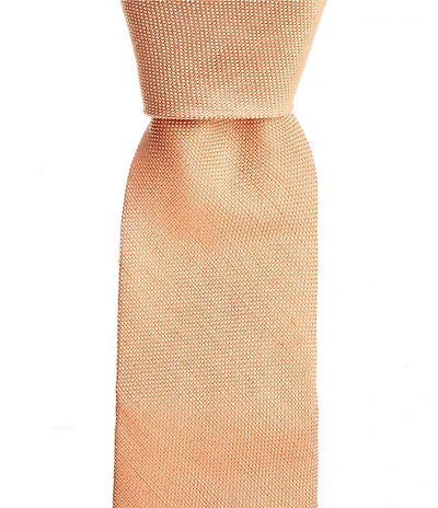 Roundtree & Yorke Wagner Solid 2 3/4#double; Linen/Silk Tie