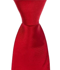 Roundtree & Yorke Wayes Micro Solid 3 1/8#double; Silk Tie