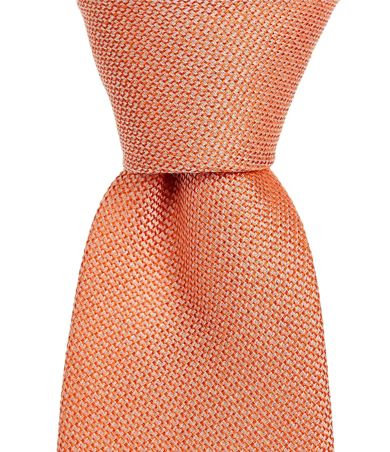 Roundtree & Yorke Xander Solid 3/8#double; Silk-Blend Tie