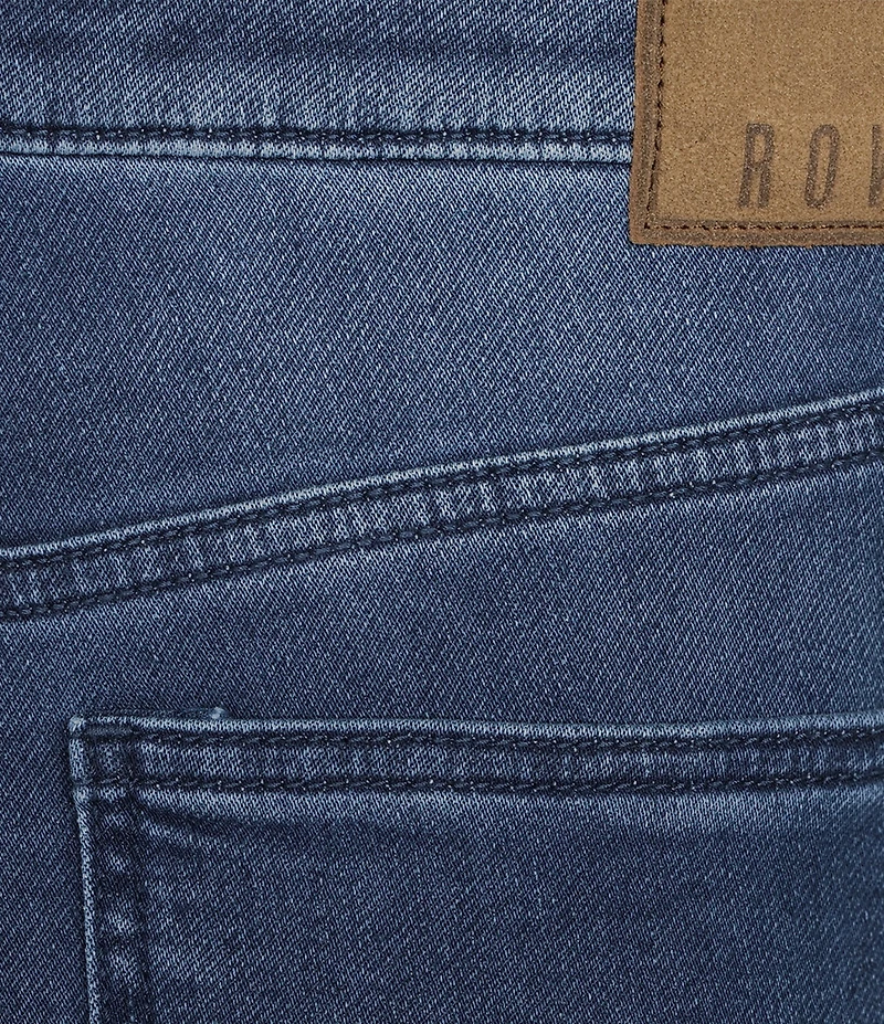 Rowm 5-Pocket Medium Indigo Terry Pants
