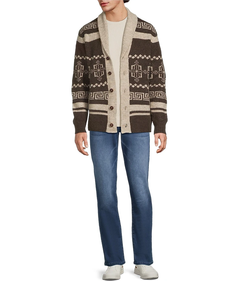 Rowm 5-Pocket Medium Indigo Terry Pants