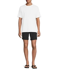 Rowm Big & Tall Flat Front Solid Terry 7#double; Inseam Shorts
