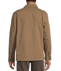Rowm Big & Tall Long Sleeve Solid Shirt Jacket