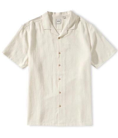 Rowm Big & Tall Outsider's Oasis Short Sleeve Textured Solid Shirt