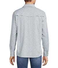 Rowm Big & Tall Rec + Relax Long Sleeve Western Mini Floral Shirt