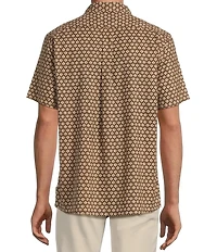 Rowm Big & Tall Short Sleeve Outsider Leaf Print Shirt