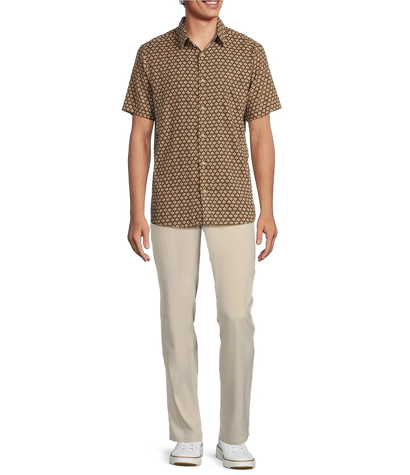 Rowm Big & Tall Short Sleeve Outsider Leaf Print Shirt