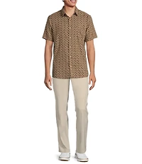 Rowm Big & Tall Short Sleeve Outsider Leaf Print Shirt
