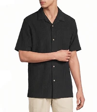 Rowm Big & Tall Short Sleeve Solid Terry Camp Shirt