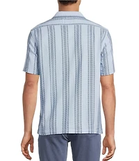 Rowm Big & Tall Short Sleeve Tonal Open Weave Shirt
