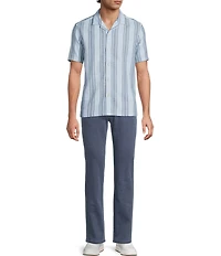 Rowm Big & Tall Short Sleeve Tonal Open Weave Shirt