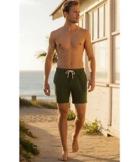 Rowm Day Dipper 6#double; Solid Seersucker Swim Trunks