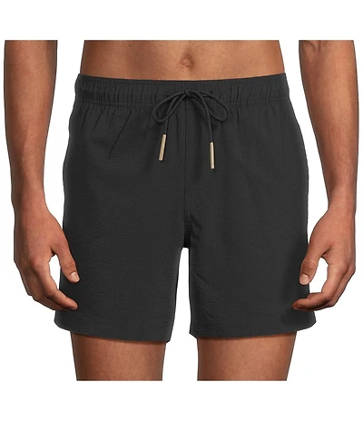 Rowm Daydipper 6#double; Solid Seersucker Swim Trunks