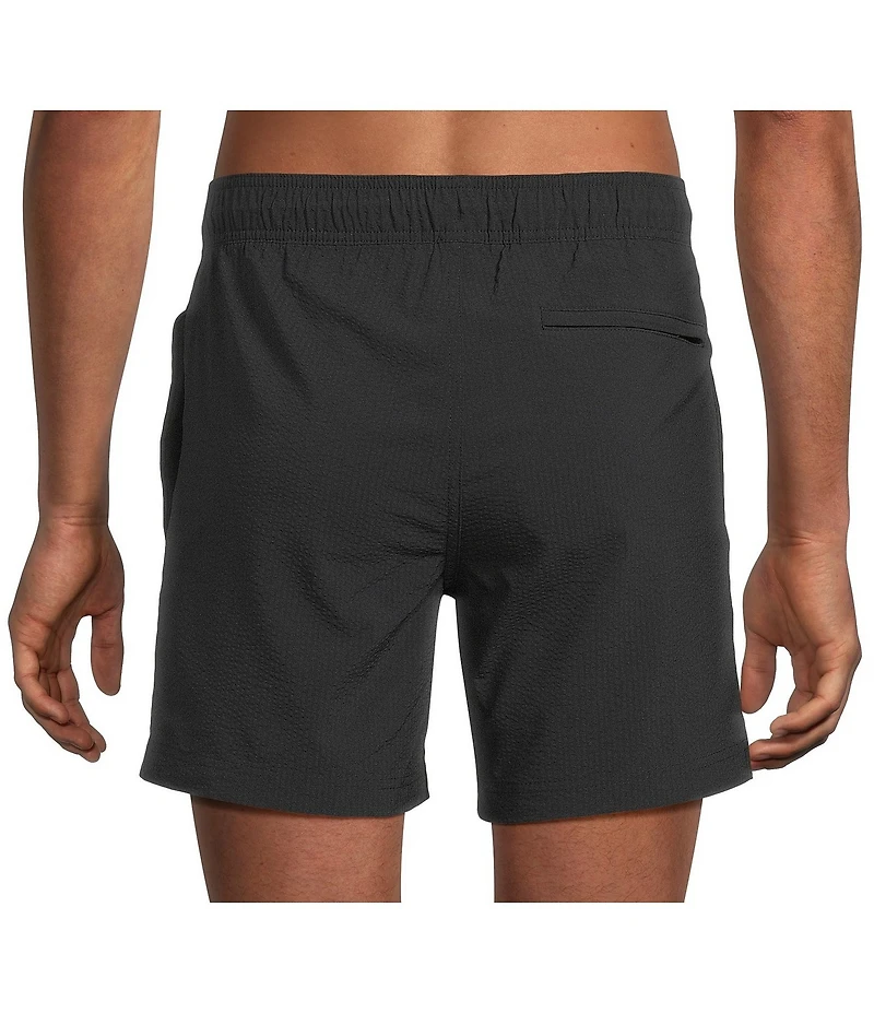 Rowm Daydipper 6#double; Solid Seersucker Swim Trunks