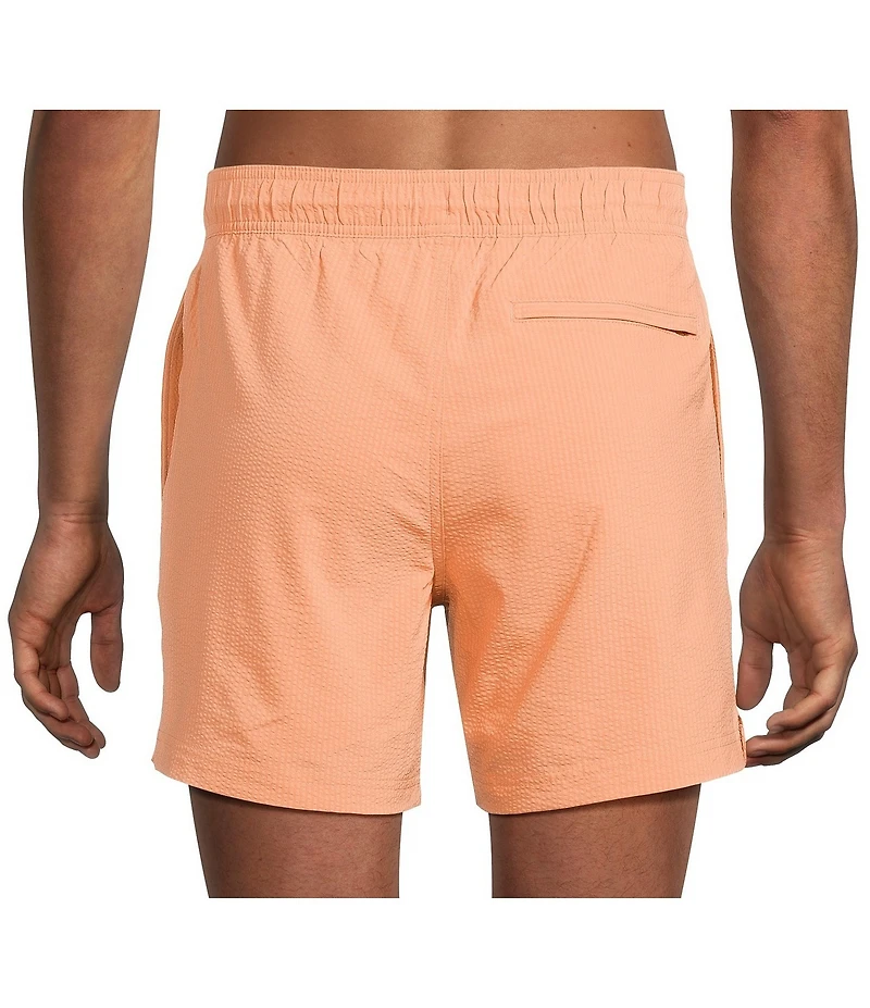 Rowm Daydipper 6#double; Solid Seersucker Swim Trunks