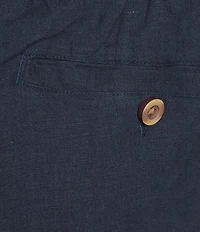 Rowm Drawstring Embroidered 7#double; Inseam Shorts