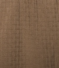 Rowm Drawstring Garment Dyed Solid Texture 7#double; Inseam Shorts