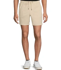 Rowm Flat Front Solid 7#double; Inseam Shorts