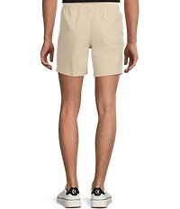 Rowm Flat Front Solid 7#double; Inseam Shorts