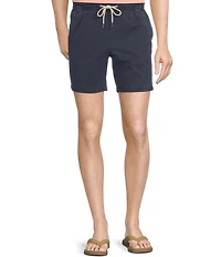Rowm Flat Front Solid 7#double; Inseam Shorts