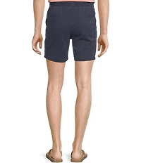Rowm Flat Front Solid 7#double; Inseam Shorts