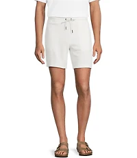 Rowm Flat Front Solid 7#double; Inseam Texture Shorts