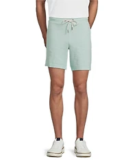 Rowm Flat Front Solid 7#double; Inseam Textured Shorts