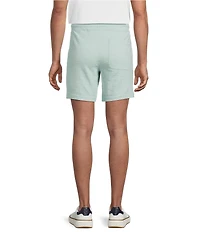 Rowm Flat Front Solid 7#double; Inseam Textured Shorts