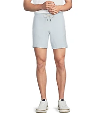 Rowm Flat Front Solid 7#double; Inseam Textured Shorts